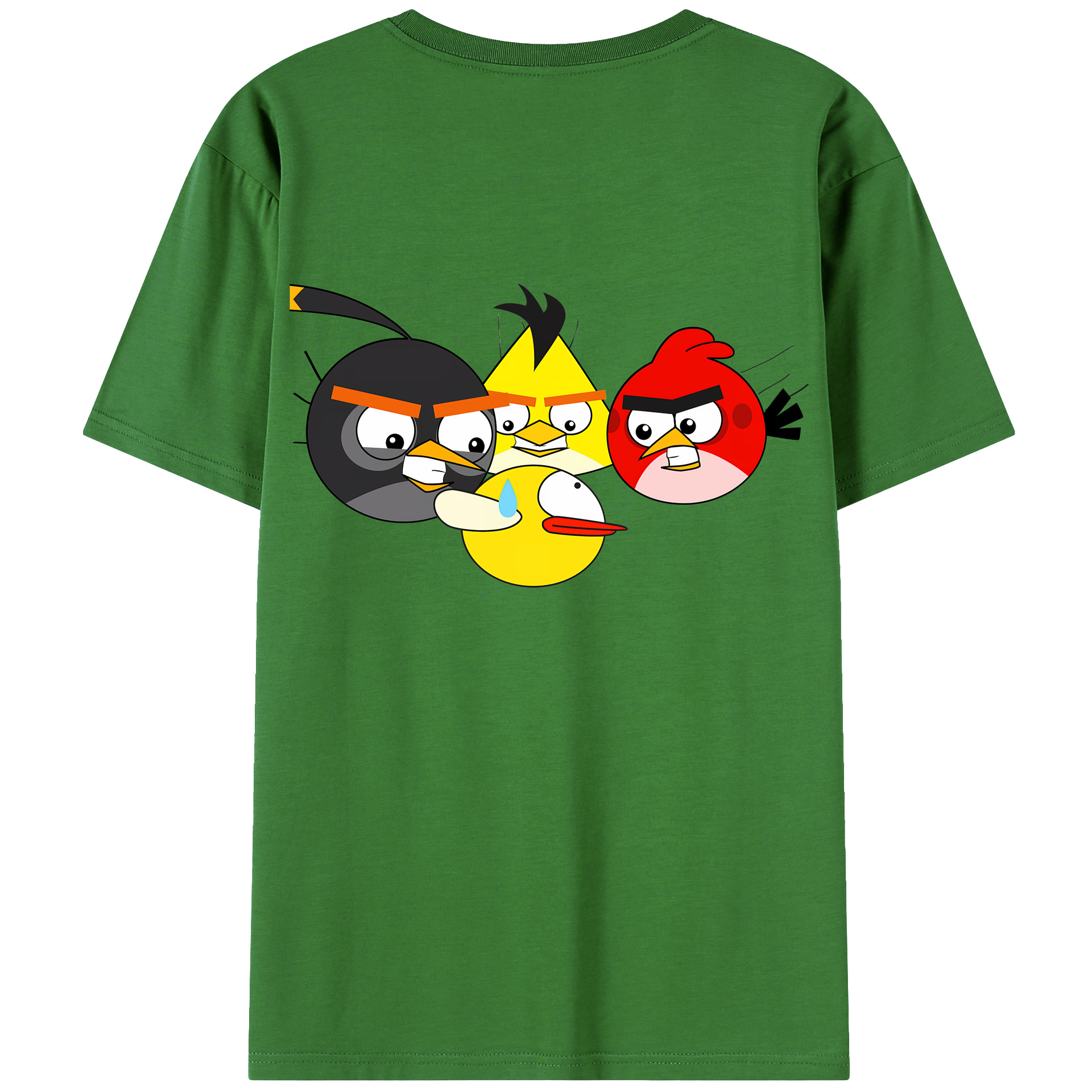 （画像用） Angry Birds アングリーバード レディース半袖Tシャツ(バックプリント)